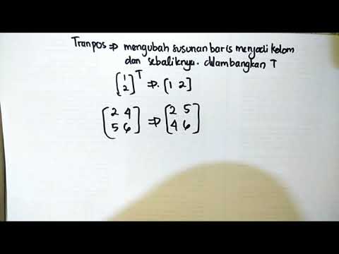 Detail Contoh Soal Transpose Matriks Dan Jawabannya Nomer 5