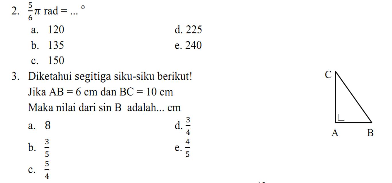 Detail Contoh Soal Trigonometri Kelas 10 Dan Pembahasannya Nomer 2