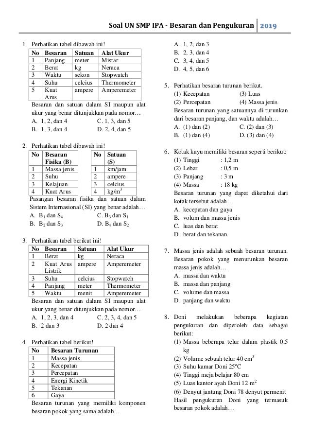 Detail Contoh Soal Try Out Ipa Smp Kelas 9 Dan Pembahasannya Nomer 35