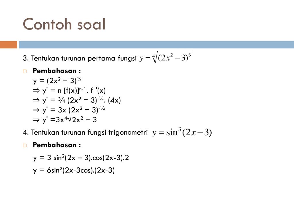 Detail Contoh Soal Turunan Fungsi Limit Nomer 34