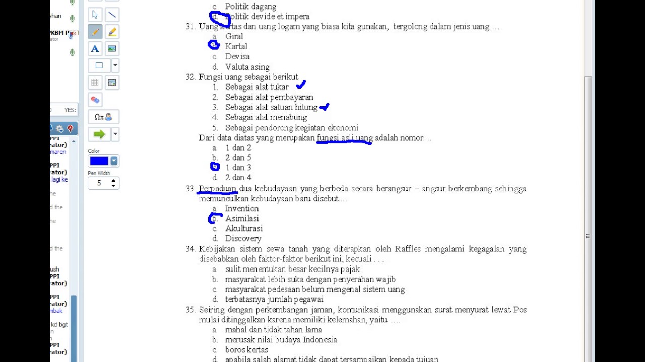 Detail Contoh Soal Um Ptkin Ips Dan Pembahasannya Nomer 32