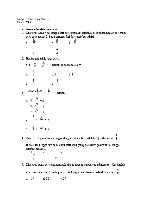 Detail Contoh Soal Uts Matematika Kelas 10 Semester 1 Dan Pembahasannya Nomer 10