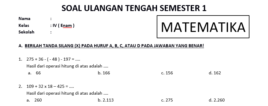 Detail Contoh Soal Uts Matematika Kelas 10 Semester 1 Dan Pembahasannya Nomer 40