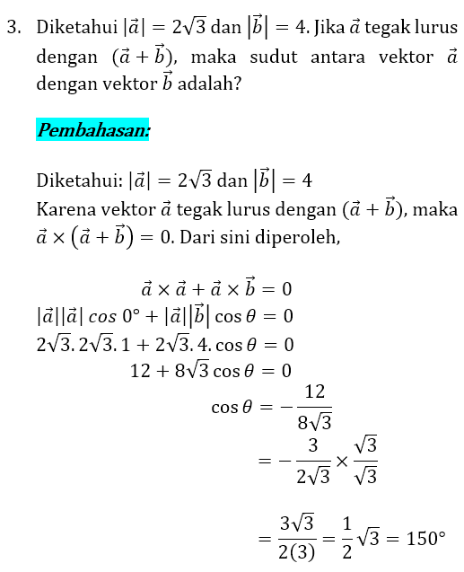 Detail Contoh Soal Vektor Dan Jawabannya Nomer 10