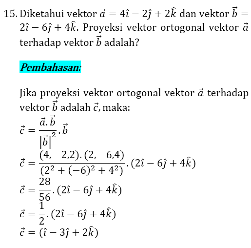 Detail Contoh Soal Vektor Matematika Nomer 47