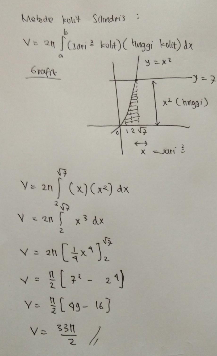 Detail Contoh Soal Volume Benda Putar Nomer 28