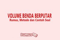 Detail Contoh Soal Volume Benda Putar Nomer 42