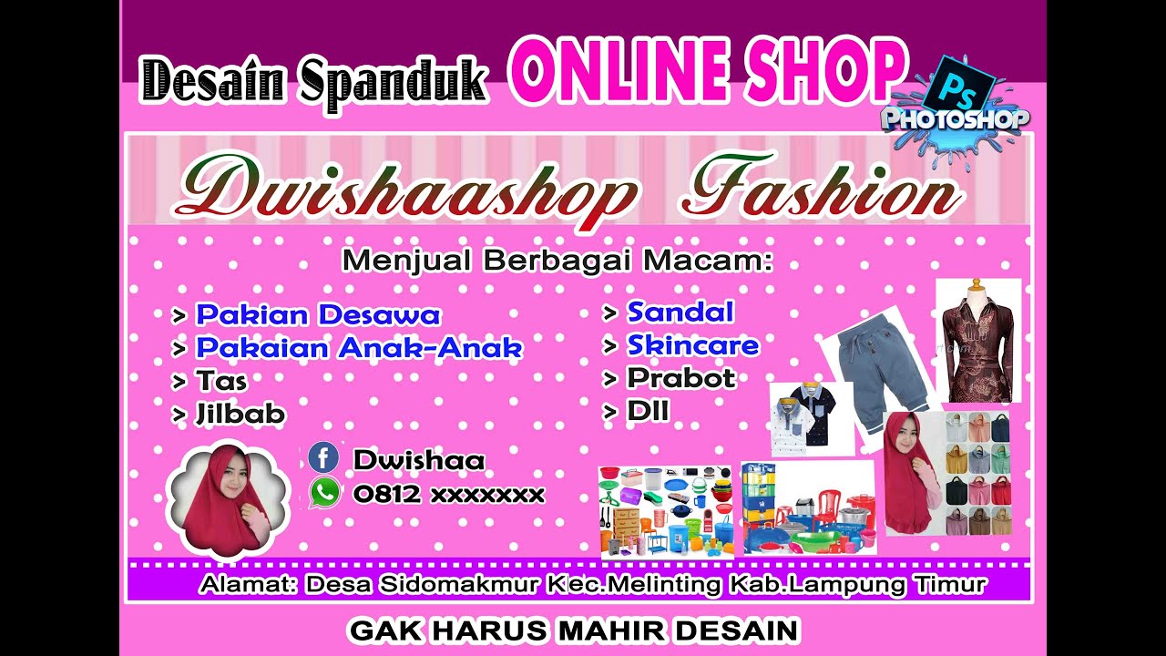 Detail Contoh Spanduk Online Shop Nomer 4