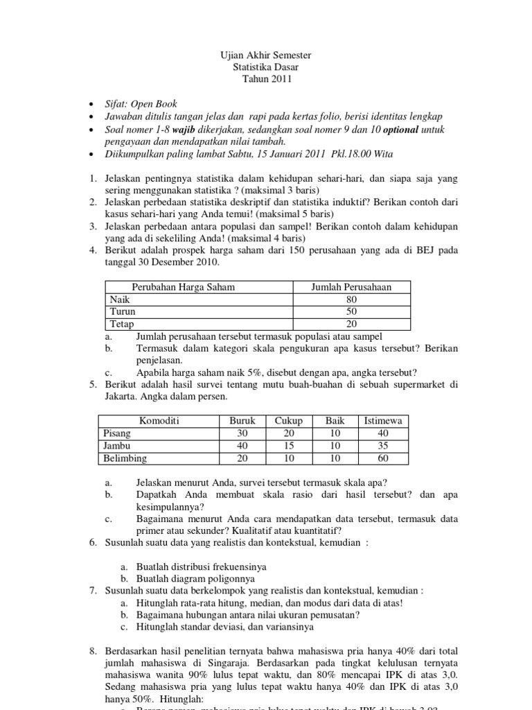 Detail Contoh Statistik Dalam Kehidupan Sehari Hari Nomer 12