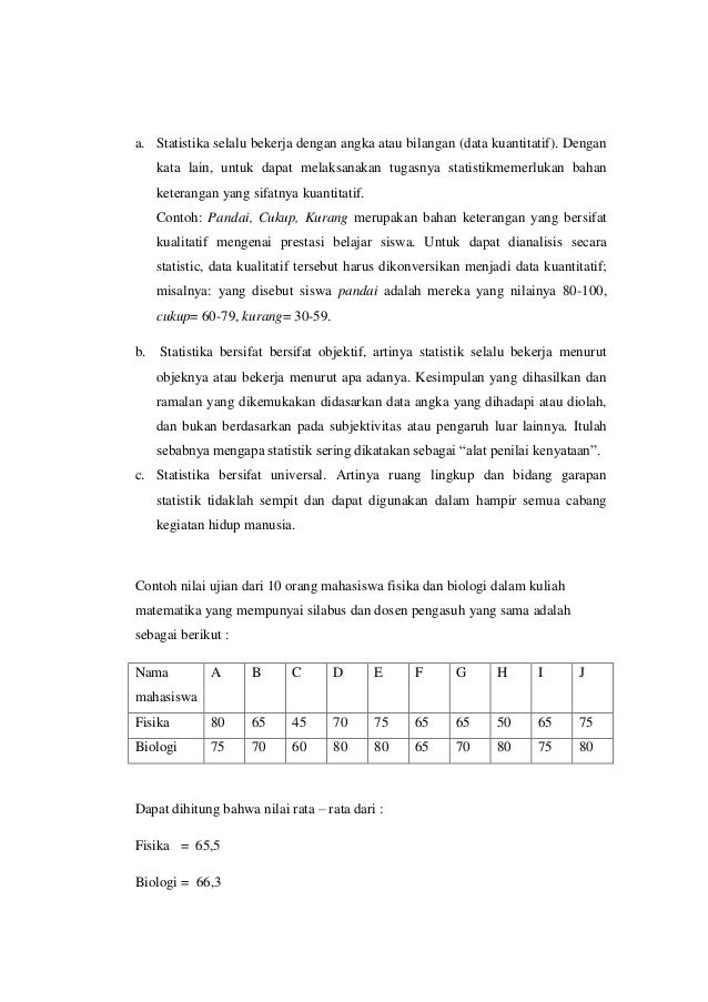 Detail Contoh Statistik Dalam Kehidupan Sehari Hari Nomer 13