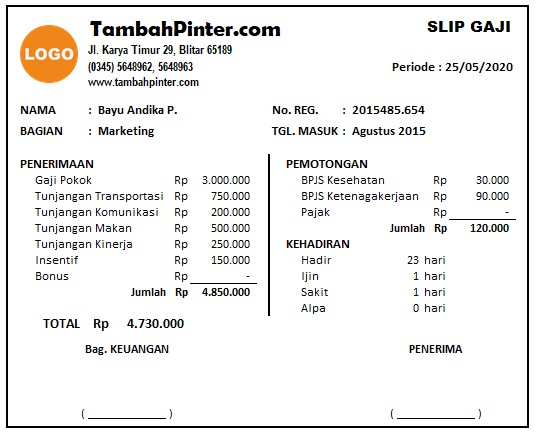 Detail Contoh Struktur Skala Upah Excel Nomer 53