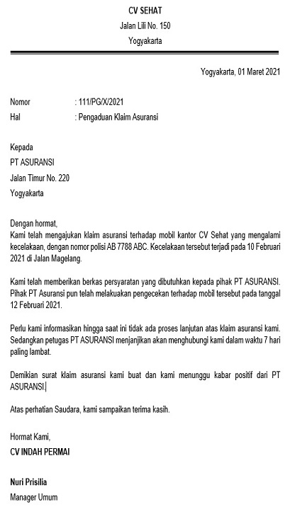 Detail Contoh Surat Balasan Untuk Kantor Pajak Nomer 42