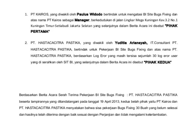 Detail Contoh Surat Berita Acara Pekerjaan Selesai Nomer 45