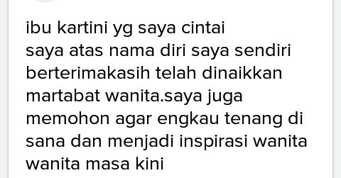 Contoh Surat Cinta Untuk Kartini - KibrisPDR