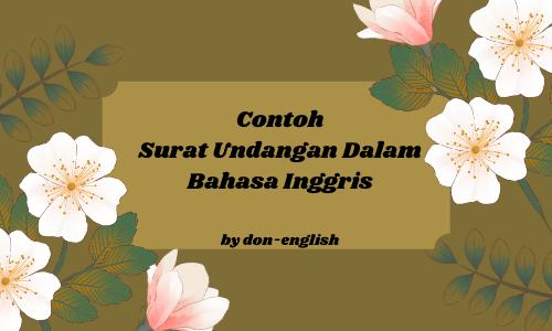 Detail Contoh Surat Dalam Bahasa Inggris Beserta Artinya Nomer 17