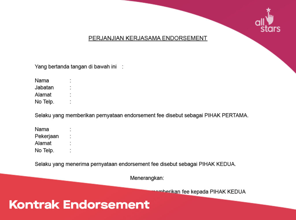 Detail Contoh Surat Endorsement Nomer 2