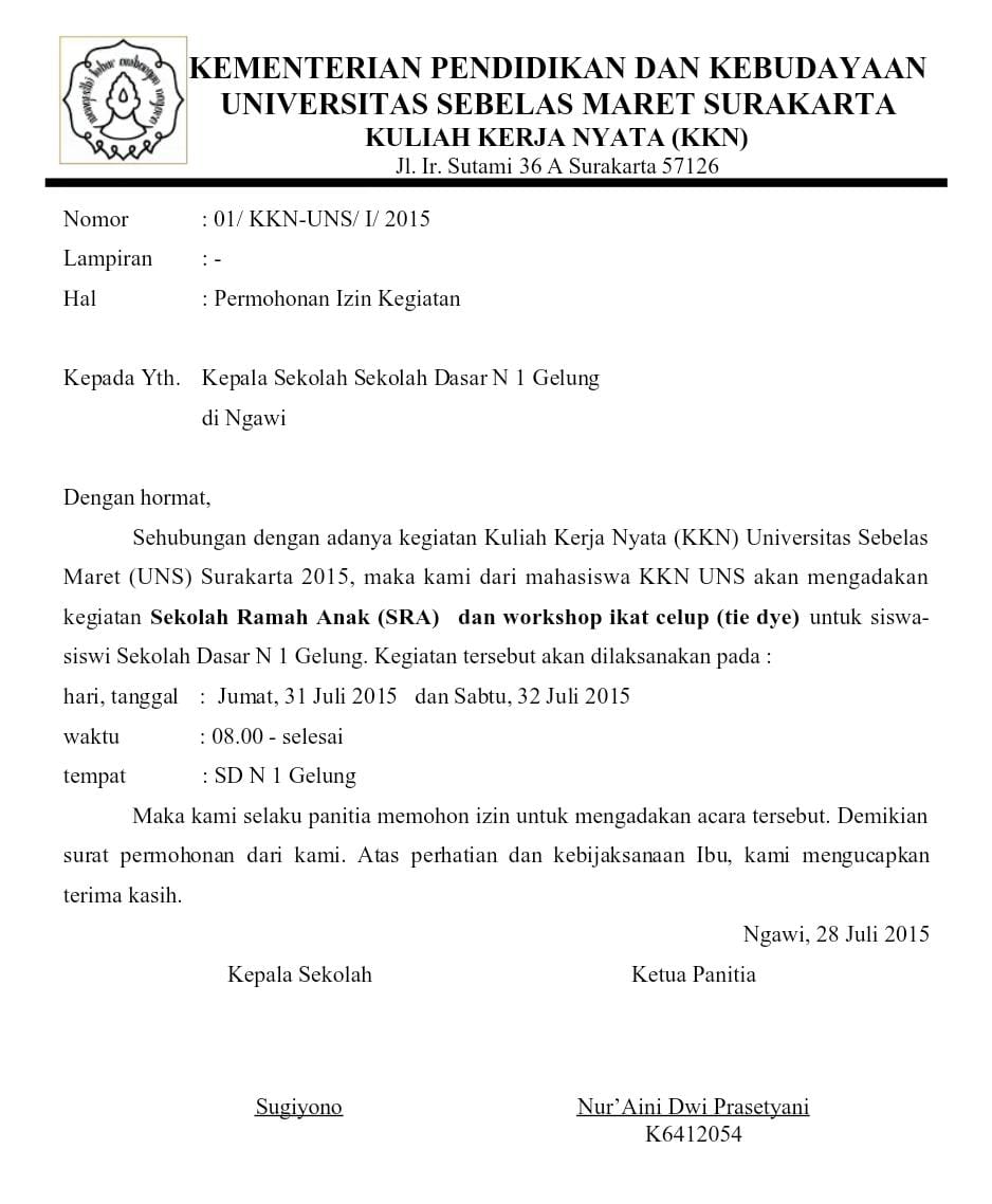 Detail Contoh Surat Izin Tempat Acara Nomer 19