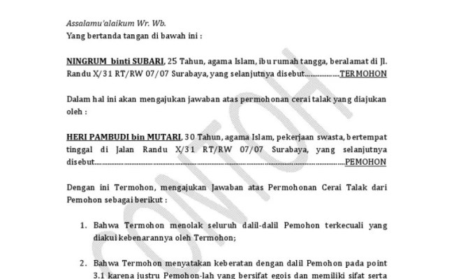 Detail Contoh Surat Jawaban Nomer 35