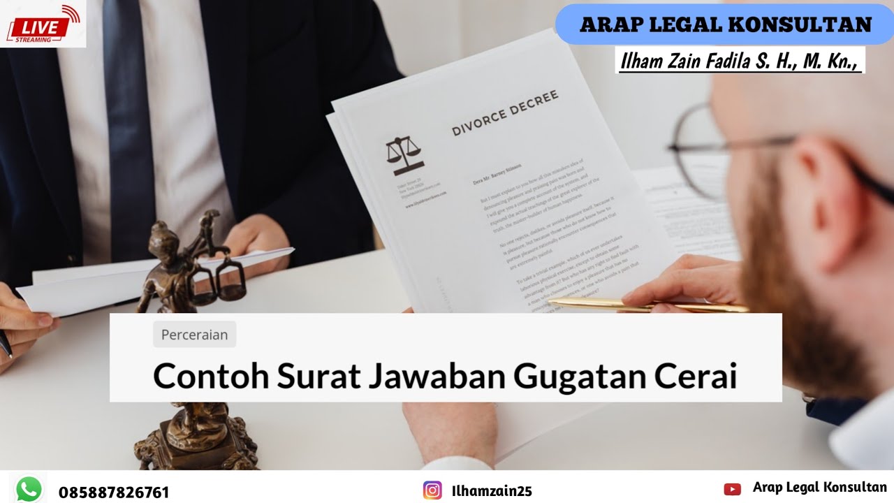 Detail Contoh Surat Jawaban Gugatan Cerai Nomer 48