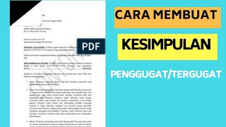 Detail Contoh Surat Kesimpulan Gugatan Cerai Penggugat Nomer 17