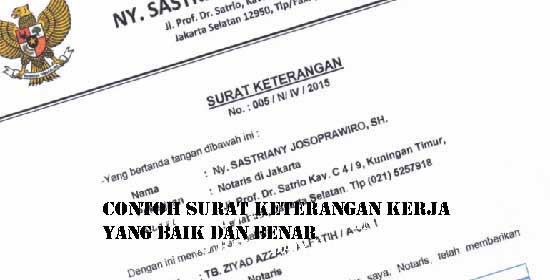 Detail Contoh Surat Keterangan Kerja Untuk Pembuatan Visa Nomer 38