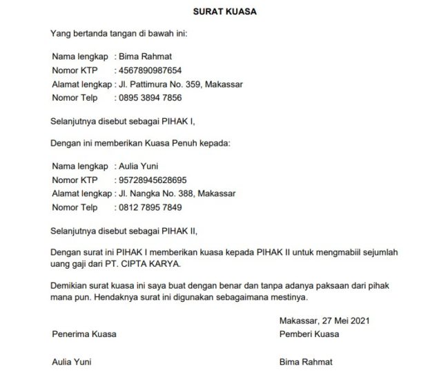 Detail Contoh Surat Kuasa Untuk Mengambil Ijazah Nomer 38