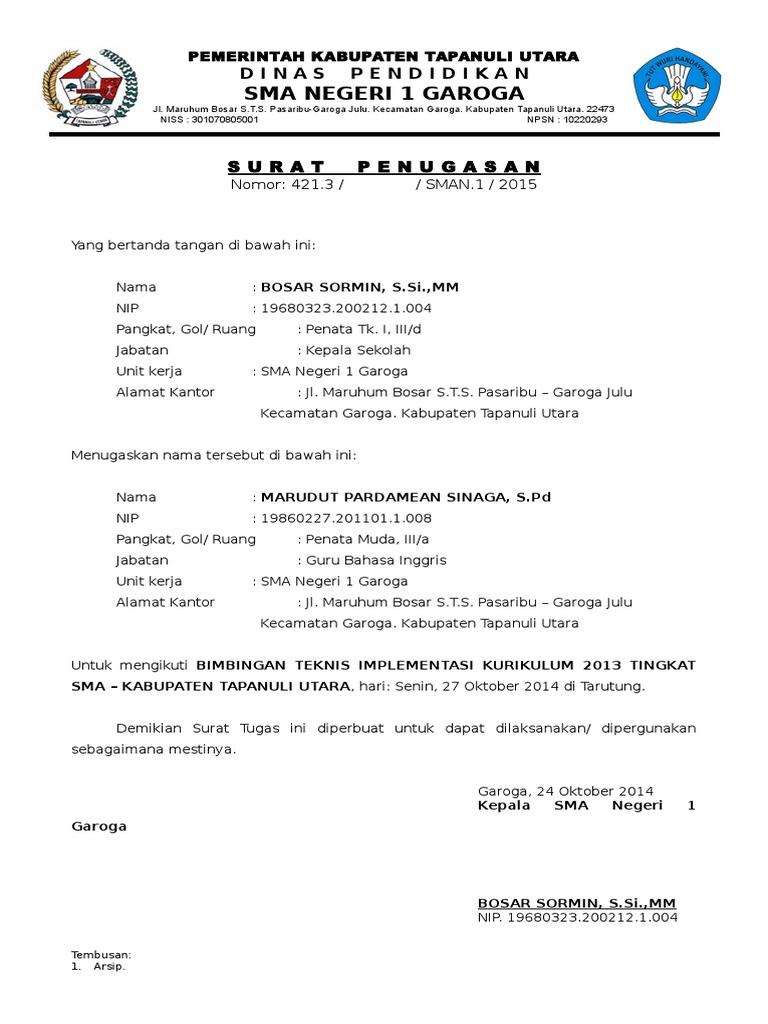 Detail Contoh Surat Lamaran Cpns Tapanuli Utara Nomer 3