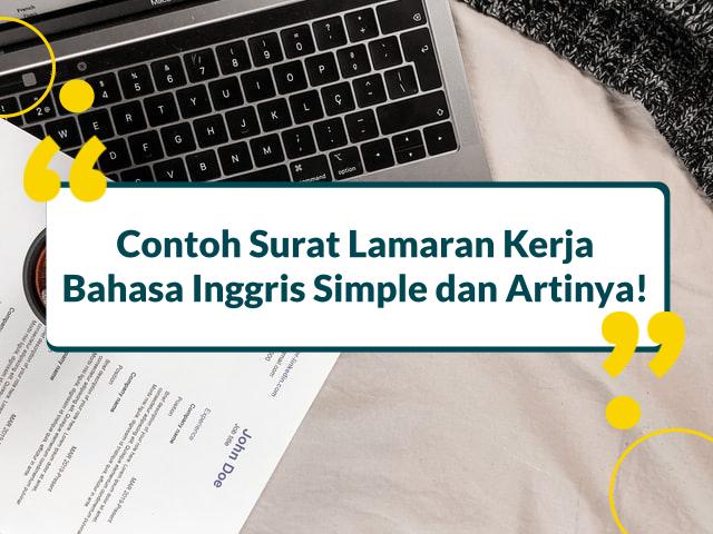 Detail Contoh Surat Lamaran Kerja Bahasa Inggris Dan Artinya Nomer 44