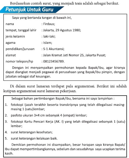 Detail Contoh Surat Lamaran Kerja Beserta Sistematikanya Nomer 16