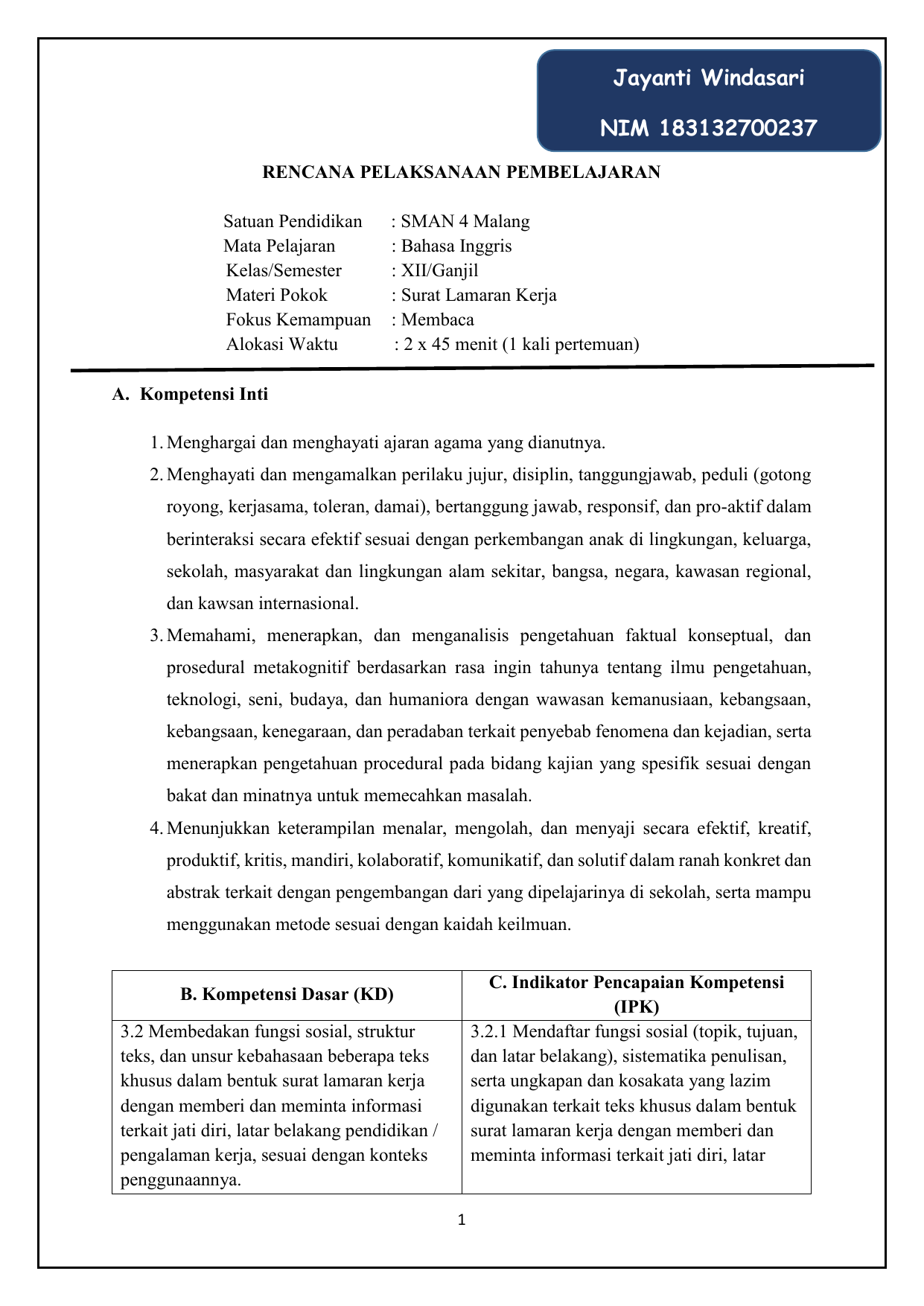 Detail Contoh Surat Lamaran Kerja Beserta Sistematikanya Nomer 37