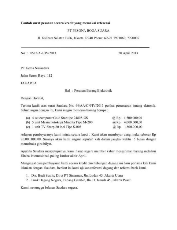 Detail Contoh Surat Modified Block Style Bahasa Inggris Nomer 21