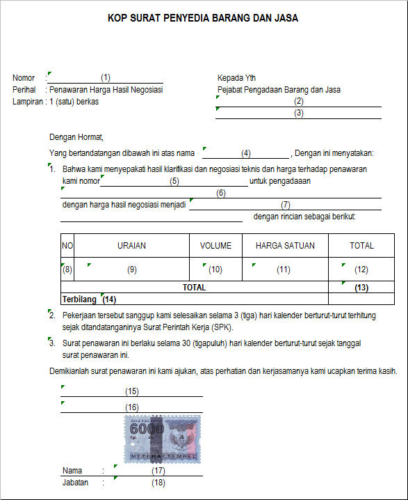 Detail Contoh Surat Negosiasi Harga Nomer 10
