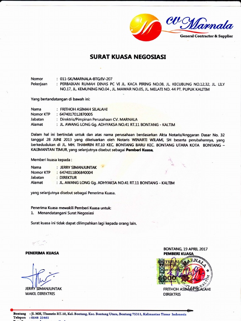 Detail Contoh Surat Negosiasi Harga Nomer 35