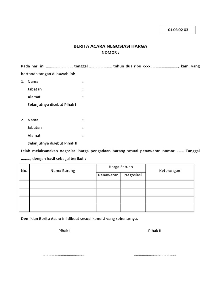 Detail Contoh Surat Negosiasi Harga Nomer 40