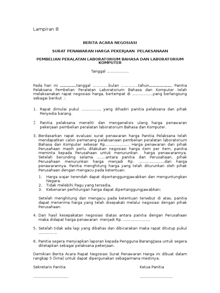 Detail Contoh Surat Negosiasi Harga Nomer 48