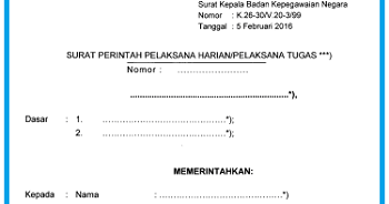 Detail Contoh Surat Pelaksana Tugas Sementara Nomer 17