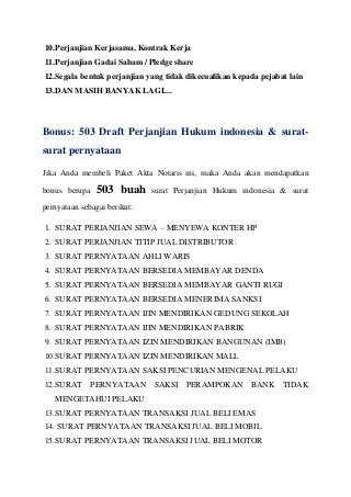 Detail Contoh Surat Perjanjian Persekutuan Nomer 49