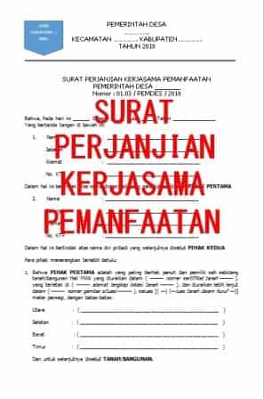 Detail Contoh Surat Perjanjian Usaha Penyewaan Buku Nomer 29