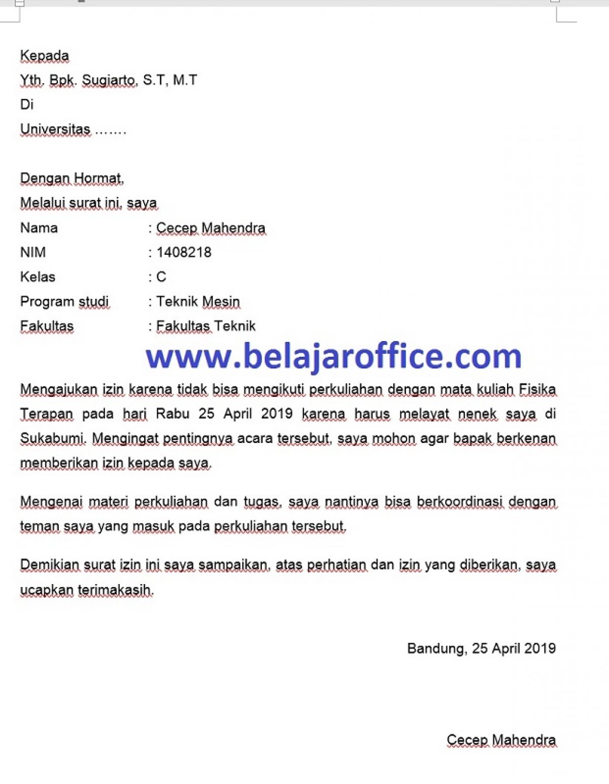 Detail Contoh Surat Permohonan Izin Acara Nomer 54