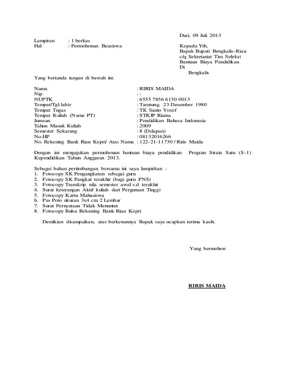 Detail Contoh Surat Permohonan Keringanan Biaya Kuliah Nomer 36