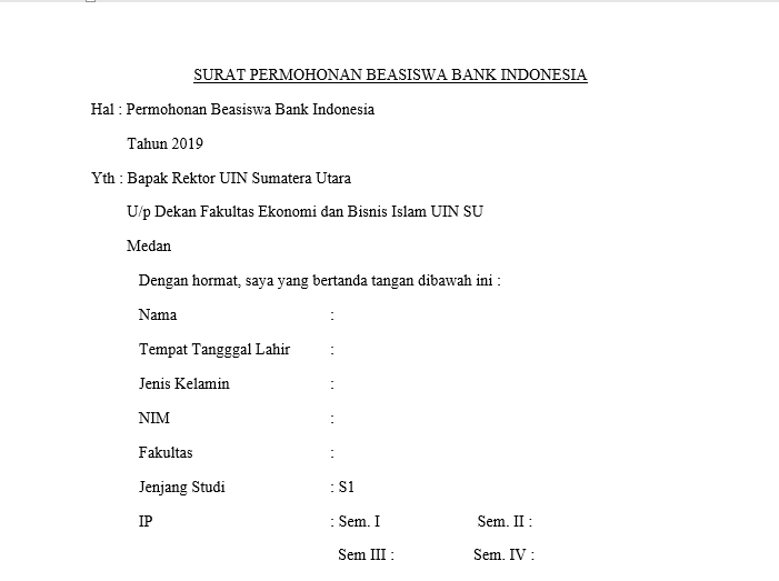 Detail Contoh Surat Permohonan Untuk Bank Nomer 40