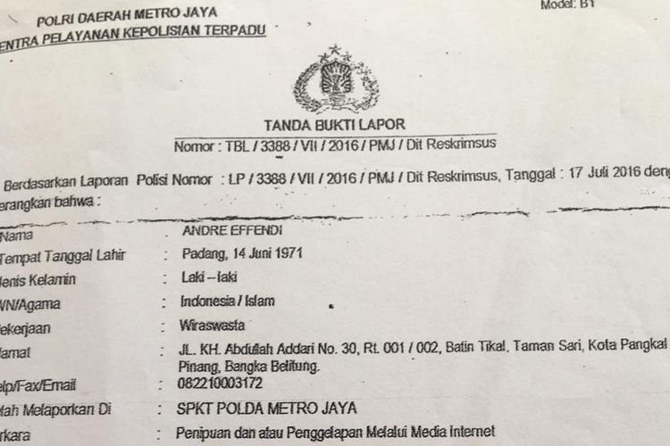 Detail Contoh Surat Pernyataan Penipuan Online Nomer 37