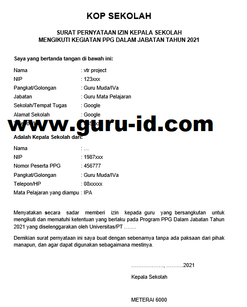 Detail Contoh Surat Pernyataan Tidak Dapat Mengikuti Kegiatan Nomer 23