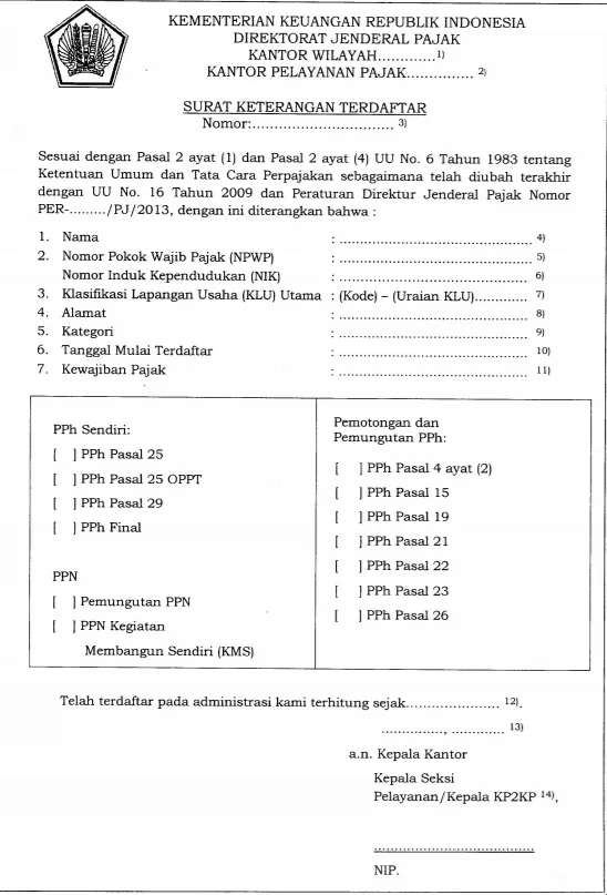 Detail Contoh Surat Pernyataan Untuk Npwp Nomer 19