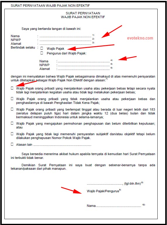 Detail Contoh Surat Pernyataan Untuk Npwp Nomer 31