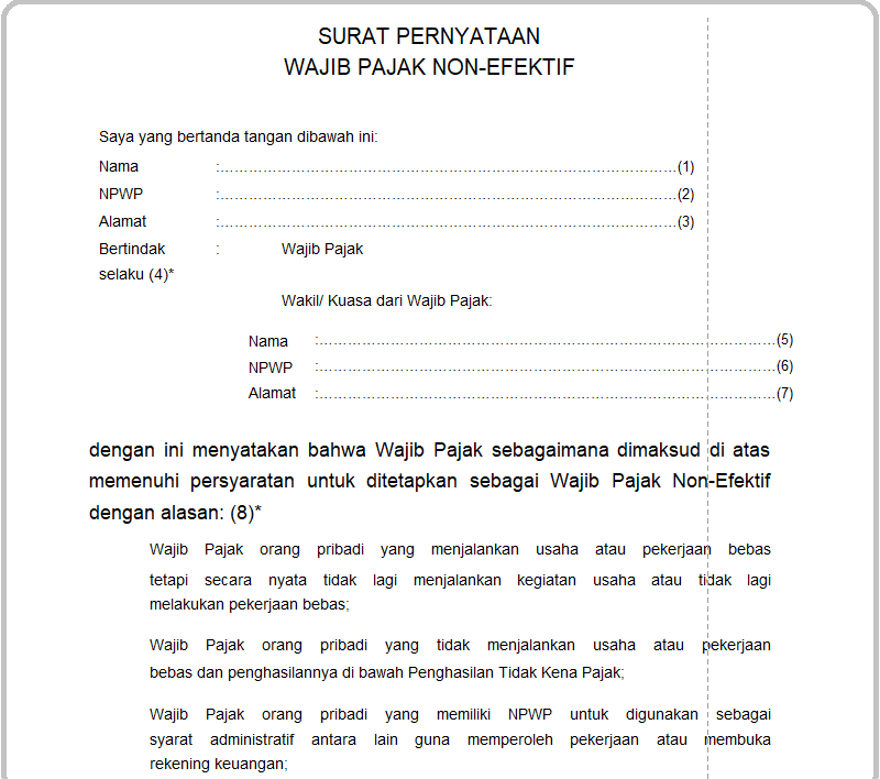 Detail Contoh Surat Pernyataan Untuk Npwp Nomer 32