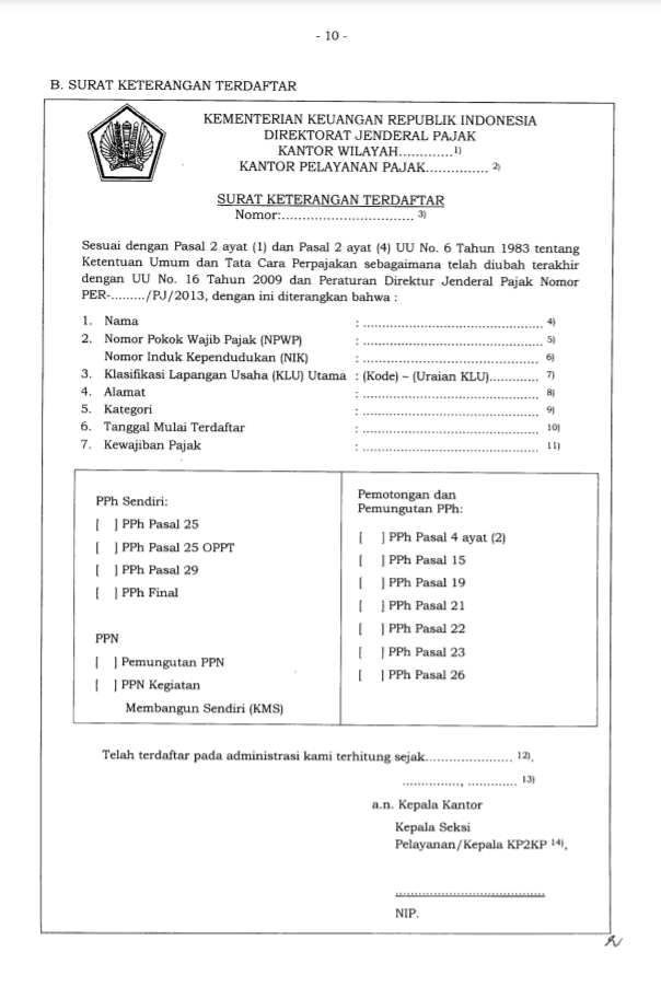 Detail Contoh Surat Pernyataan Untuk Npwp Nomer 42