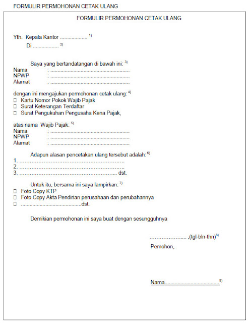 Detail Contoh Surat Pernyataan Untuk Npwp Nomer 43