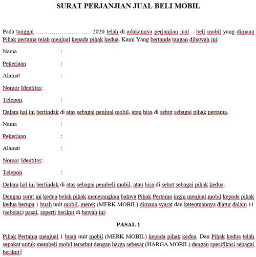 Detail Contoh Surat Persetujuan Jual Beli Nomer 37