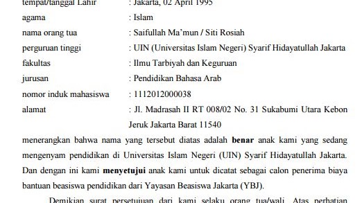 Detail Contoh Surat Persetujuan Orang Tua Untuk Menikah Secara Kristen Nomer 27